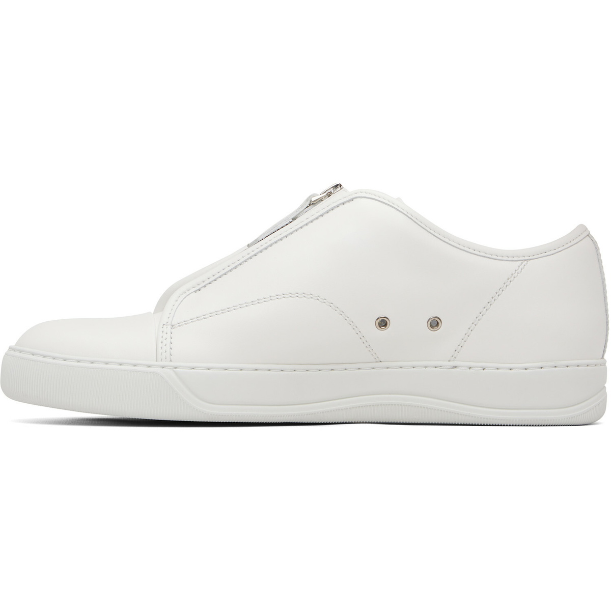 Lanvin White DBB1 Zip Sneakers