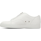 Lanvin White DBB1 Zip Sneakers