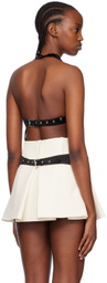 Maximilian Davis Black Harlequin Tank Top