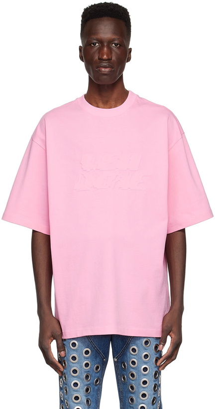 Photo: We11done Pink Cotton T-Shirt