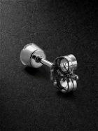MARIA TASH - Invisible 3.5mm White Gold Diamond Single Earring