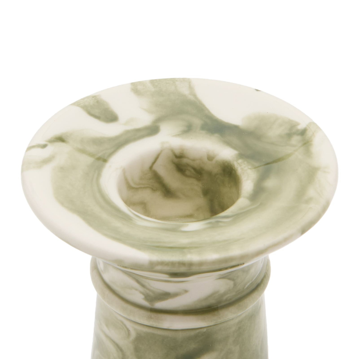 The Conran Shop Wardour Stubby Candlestick in Green 