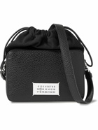 Maison Margiela - Logo-Appliquéd Full-Grain Leather and Canvas Camera Bag