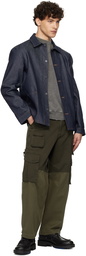 Dime Gray Reverse Stitch Crewneck Sweatshirt