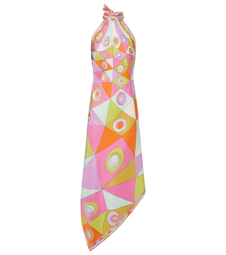 Photo: Pucci Orchidee silk twill midi dress