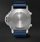 Panerai - Submersible Guillaume Néry Chronograph Automatic 47mm Titanium and Rubber Watch - Gray