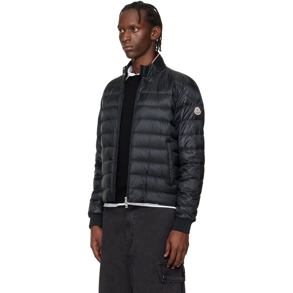 Moncler Black Rigel Short Down Jacket