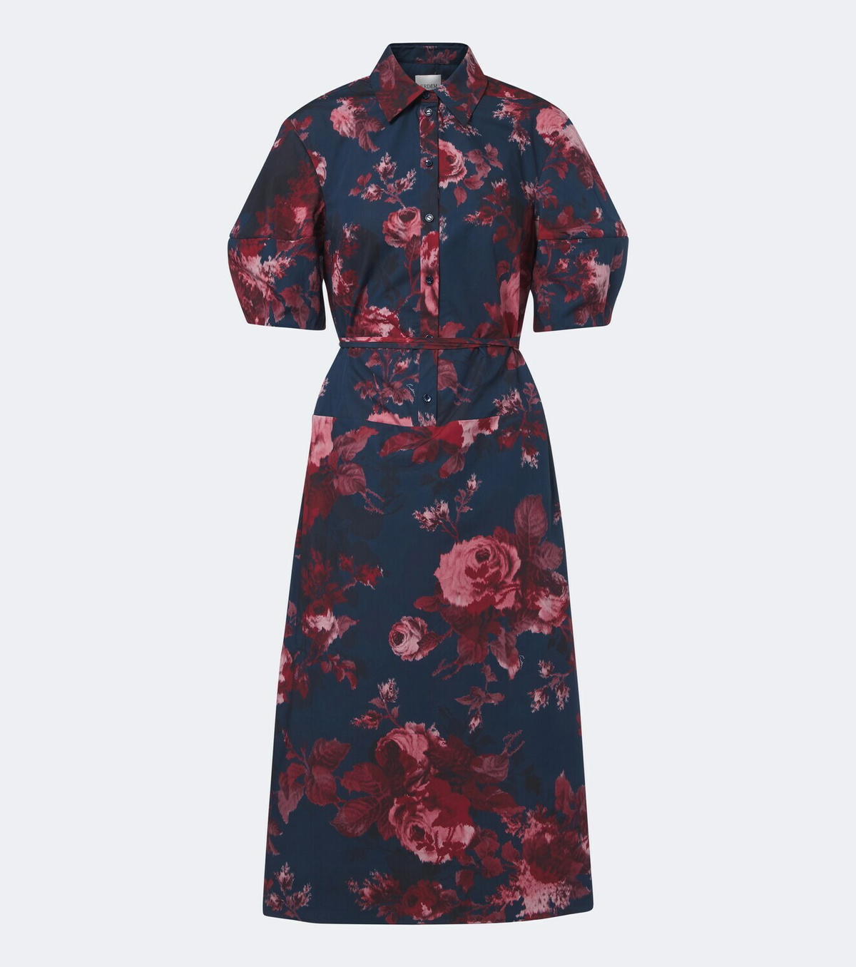 Erdem Floral cotton poplin shirt dress