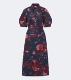 Erdem Floral cotton poplin shirt dress