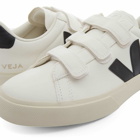 Veja Men's Recife Velcro Sneakers in Extra White/Black