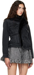 sacai Black Denim Jacket