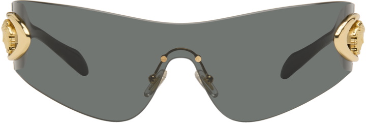 Photo: Versace Black Eclipse Wrap Sunglasses