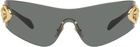 Versace Black Eclipse Wrap Sunglasses