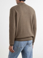 Sunspel - Cashmere Half-Zip Sweater - Brown