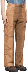JiyongKim SSENSE Exclusive Brown Cotton Cargo Pants