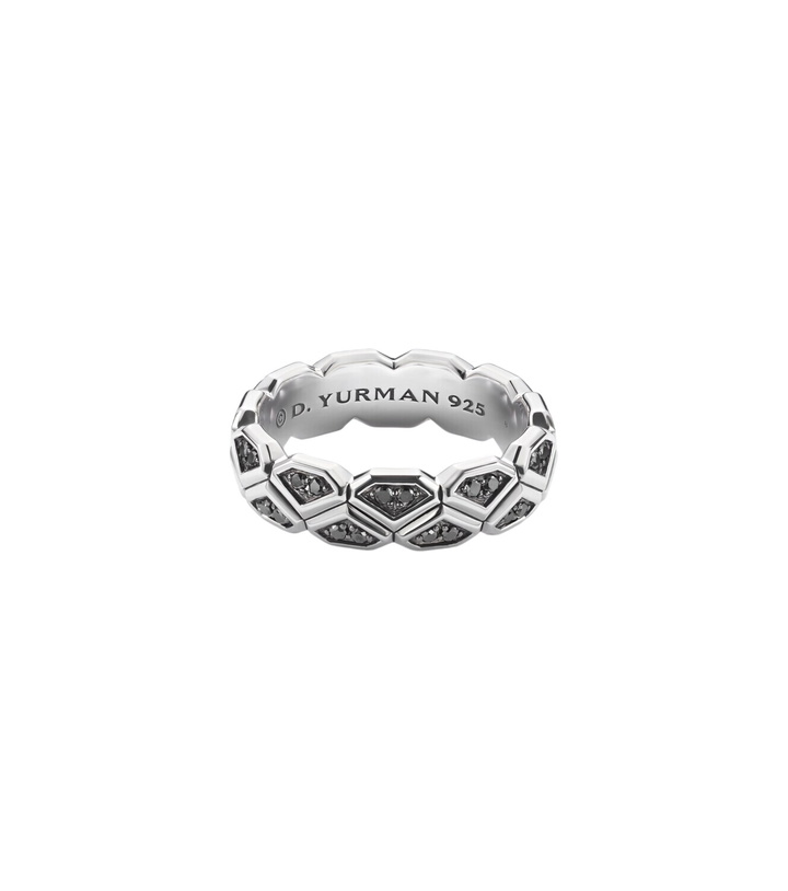 Photo: David Yurman Hex sterling silver (925) ring with diamonds