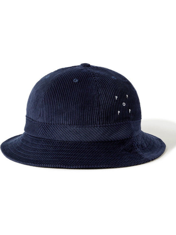 Photo: Pop Trading Company - Logo-Embroidered Cotton-Corduroy Hat