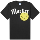MARKET Men's Smiley Gothic T-Shirt in Washed Black