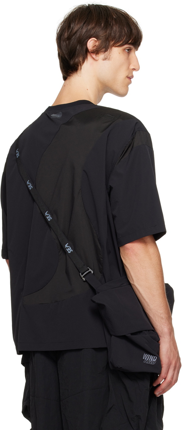 Archival Reinvent Black WIND AND SEA Edition Curve Bag & T-shirt Set
