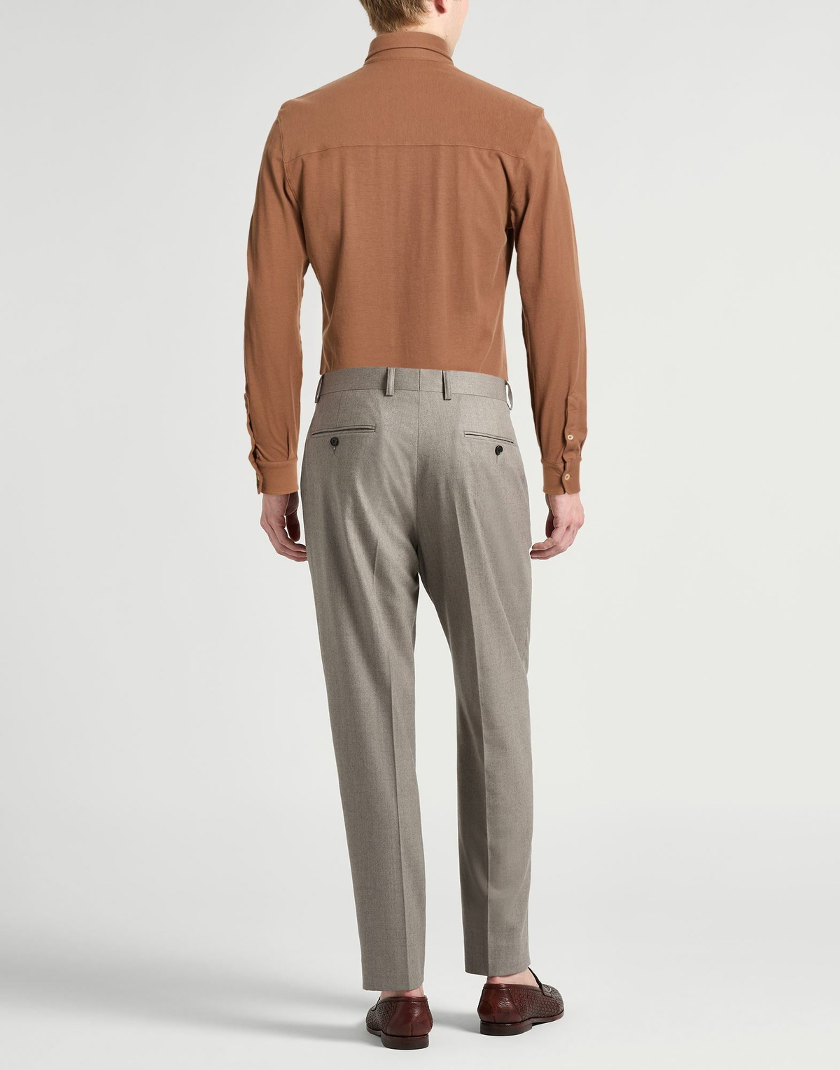 Fedeli Mens Shirt in Brown