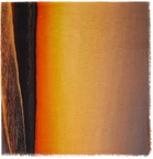 Louisa Ballou Orange & Yellow Printed Scarf