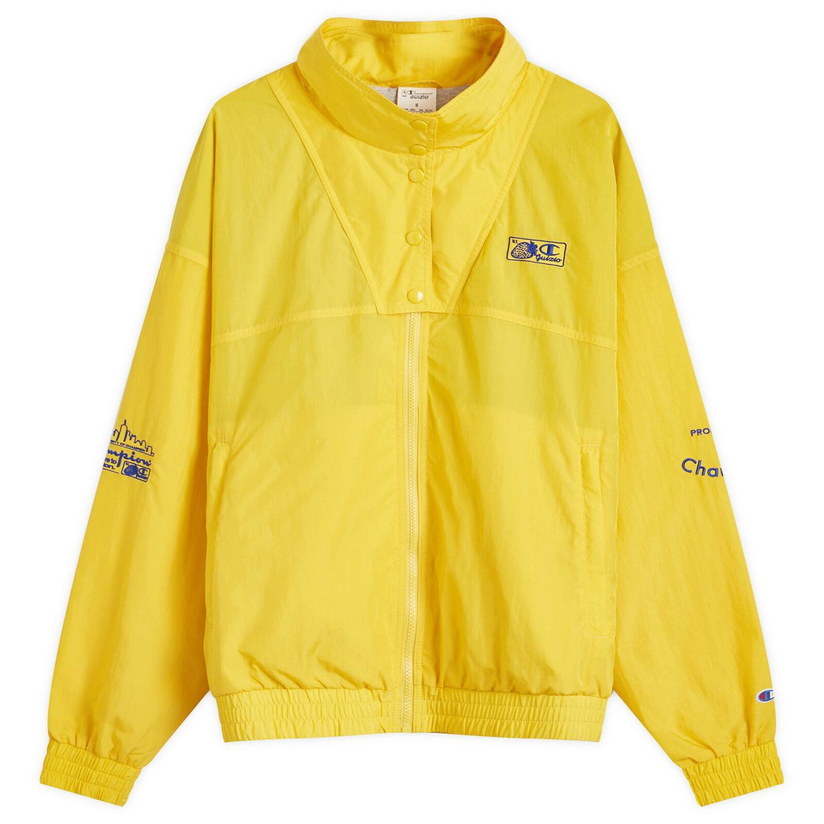 Champion Women's x Guizio Windbreaker in Yellow Cab