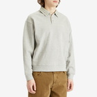 Dime Men's Wave Rugby Sweatshirt in Heather Gray