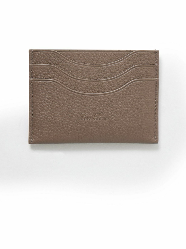 Photo: Loro Piana - Logo-Debossed Full-Grain Leather Cardholder