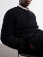 ssstein - Brushed Cashmere Sweater - Black