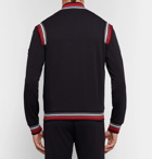 Z Zegna - Stripe-Trimmed Loopback TECHMERINO Wool-Jersey Track Jacket - Men - Navy