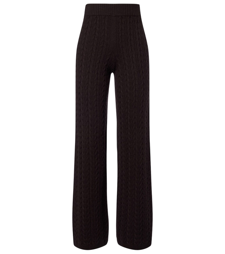 Photo: Agnona Cable-knit cashmere wide-leg pants