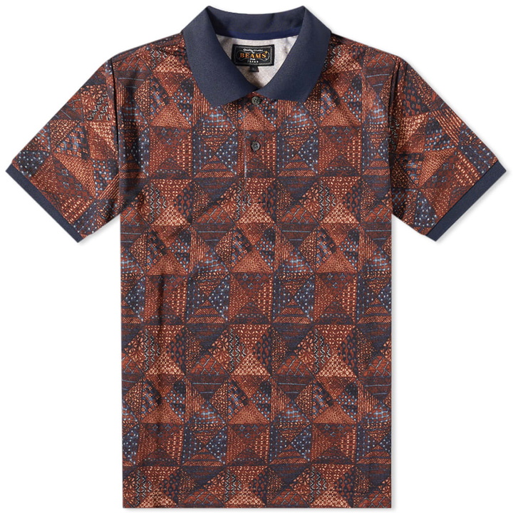 Photo: Beams Plus Pique Polo Print