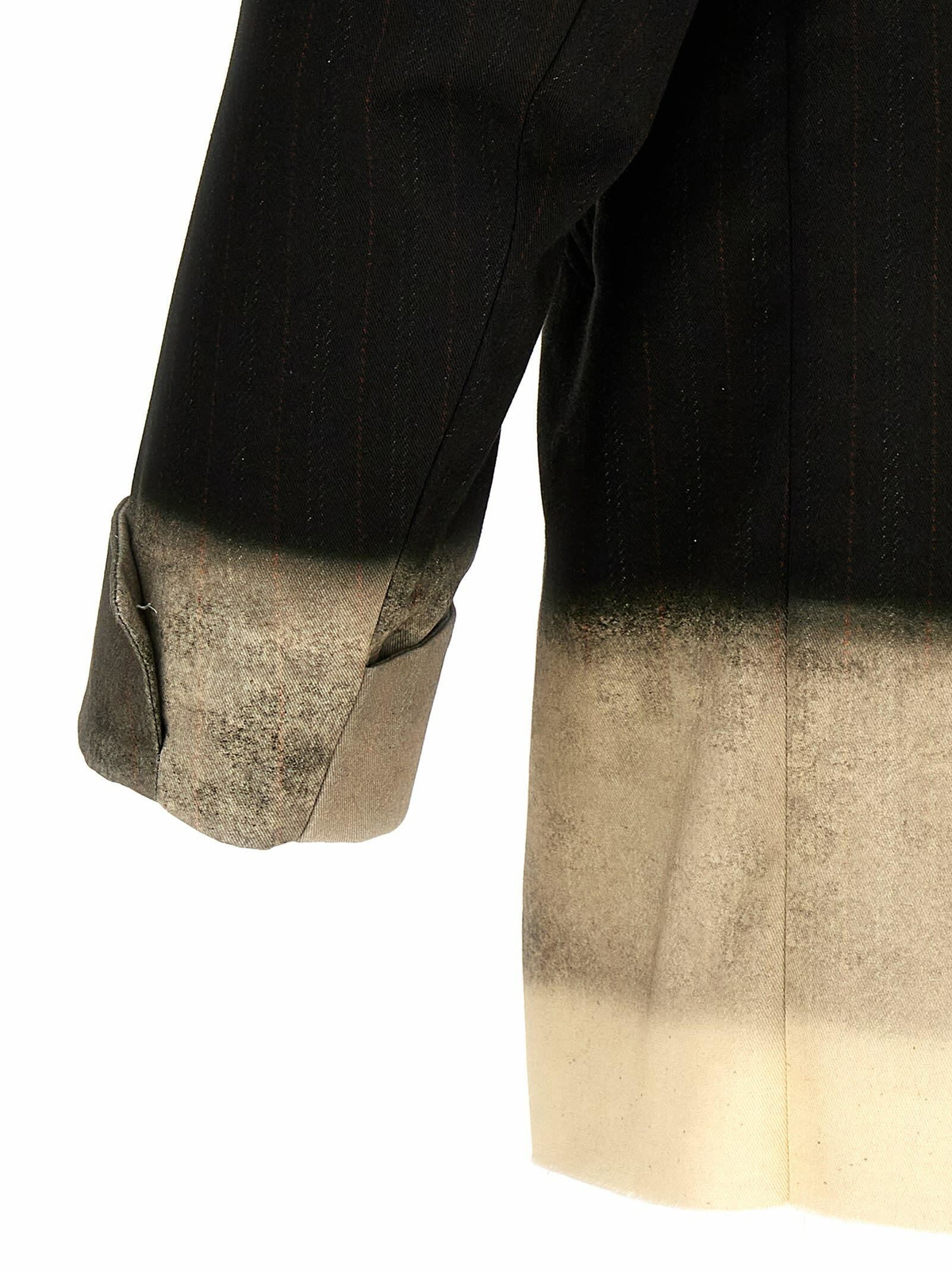 TROMPE LOEIL BELTED TAILORED BLAZER