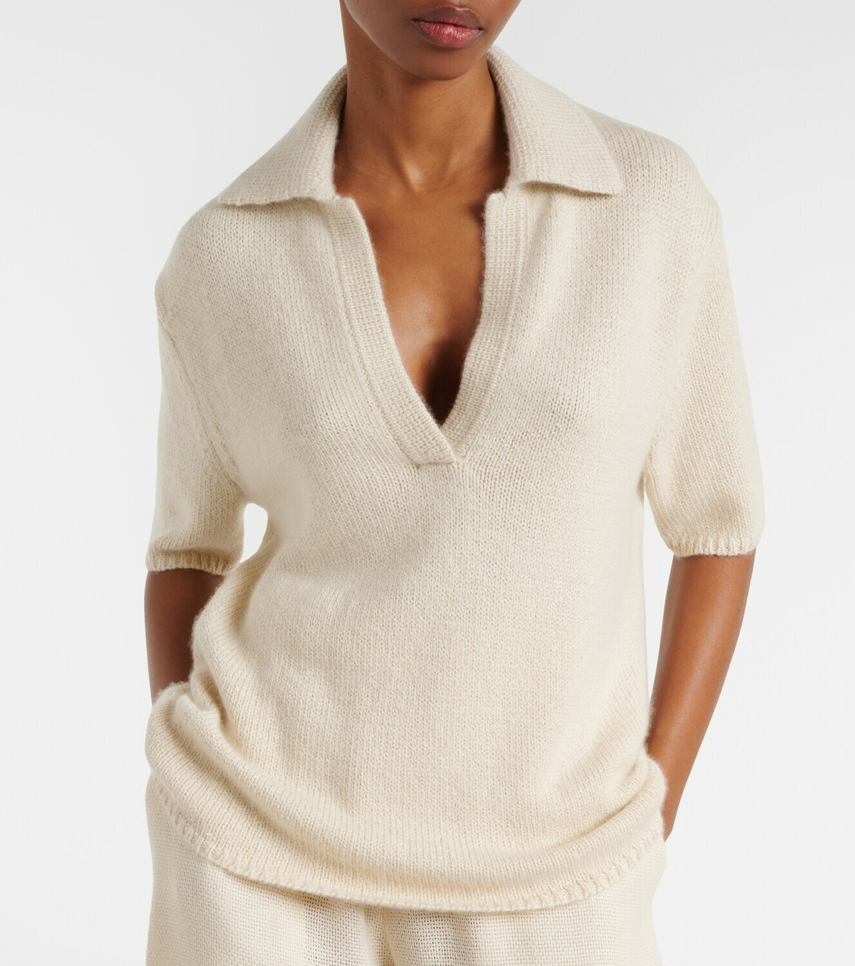 Gabriela Hearst Sohan cashmere polo shirt