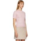 Fendi Pink Forever Fendi Short Sleeve Sweater
