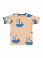 THE CAMPAMENTO Printed Cotton Blend Jersey T-shirt