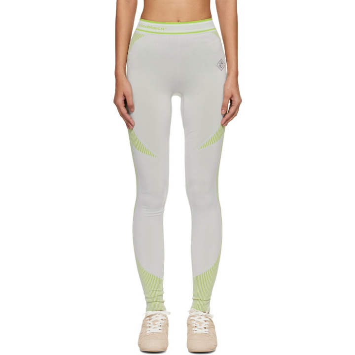 Photo: Casablanca Gray & Green Seamless Leggings