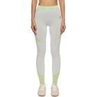 Casablanca Gray & Green Seamless Leggings