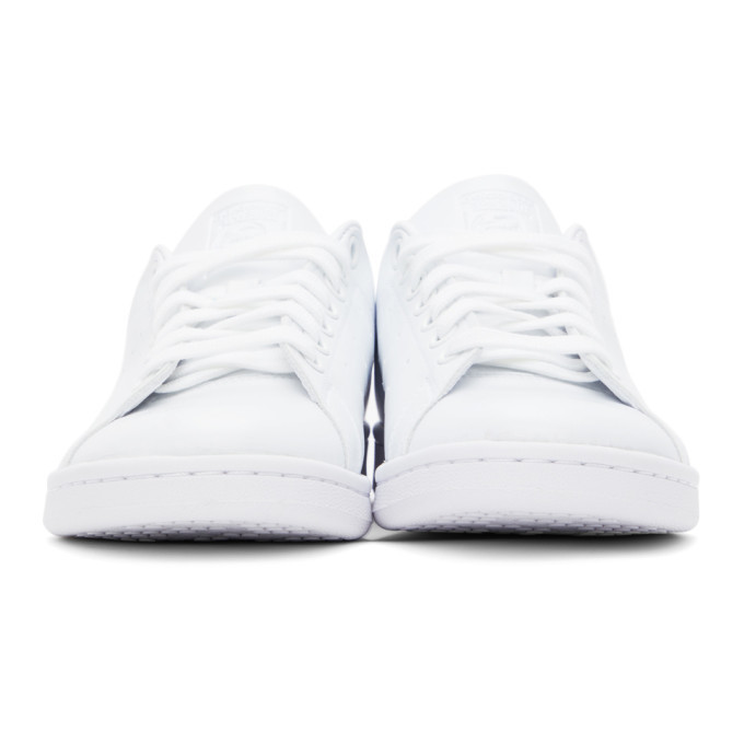 Adidas stan smith grosgrain-trimmed faux leather sneakers best sale