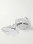 GUCCI - Sterling Silver and Enamel Cufflinks