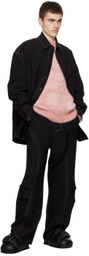 Feng Chen Wang Pink Landscape Painting Sweater