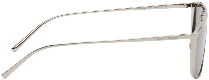 Saint Laurent Silver SL 605 Luna Sunglasses Saint Laurent display picture 3