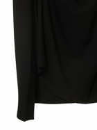 RABANNE Asymmetric Light Jersey Midi Skirt
