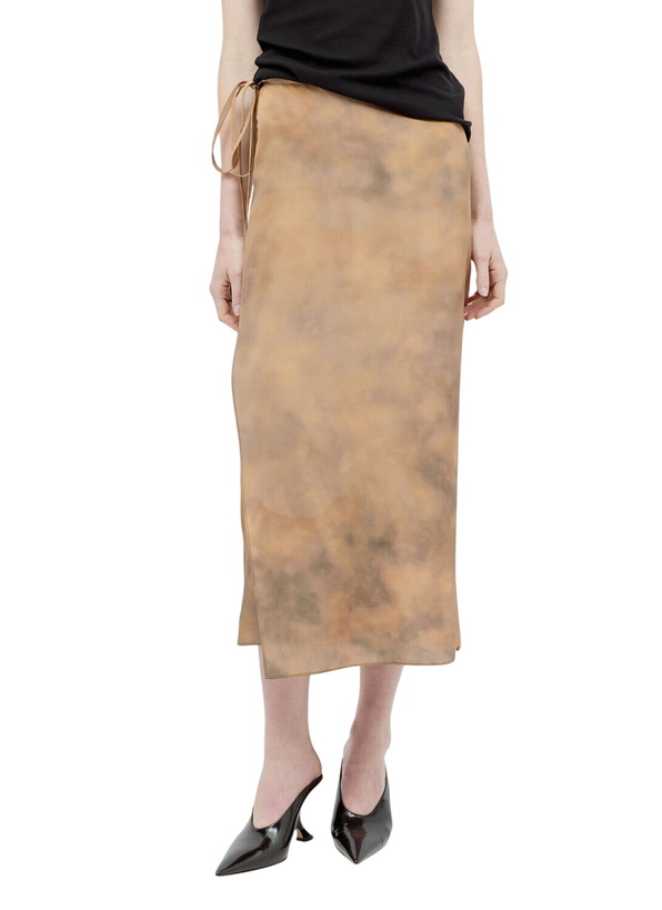 Photo: Sportmax Silk Wrap Midi Skirt
