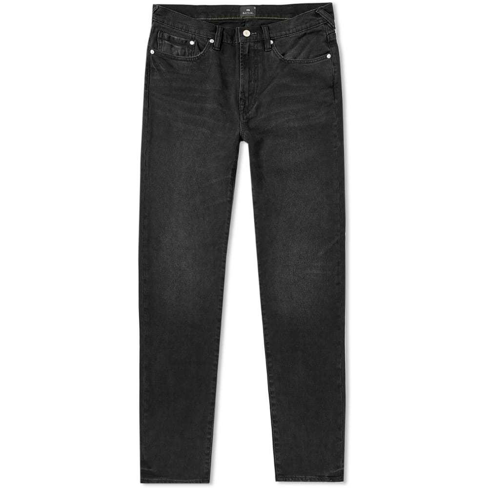 Photo: Paul Smith Tapered Fit Stretch Jean Washed Black