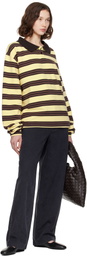 Still Kelly Yellow & Brown Oversized Polo