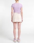 Icon Denim Womens Denim skirt Ivory