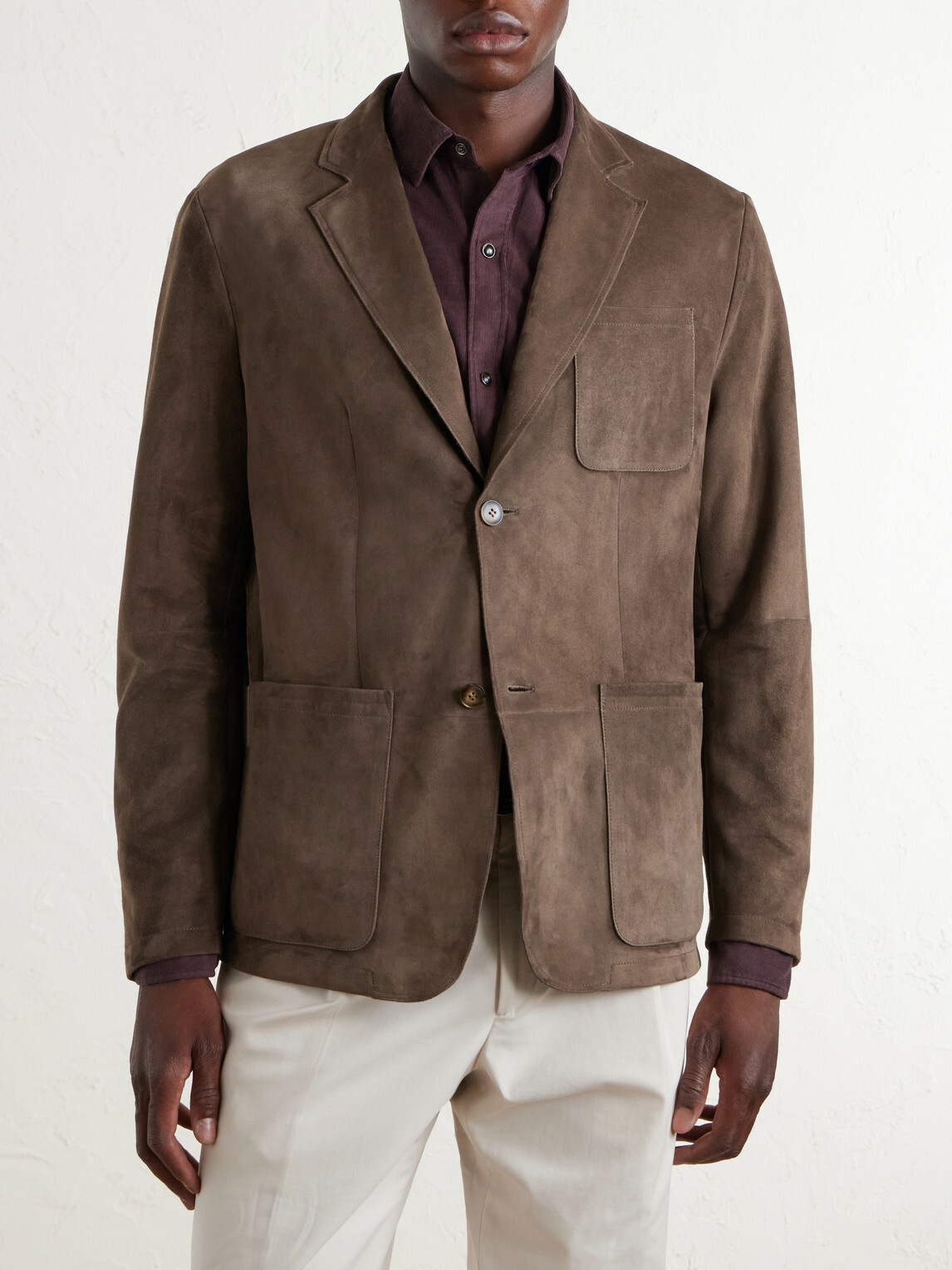 Canali - Suede Blazer - Brown