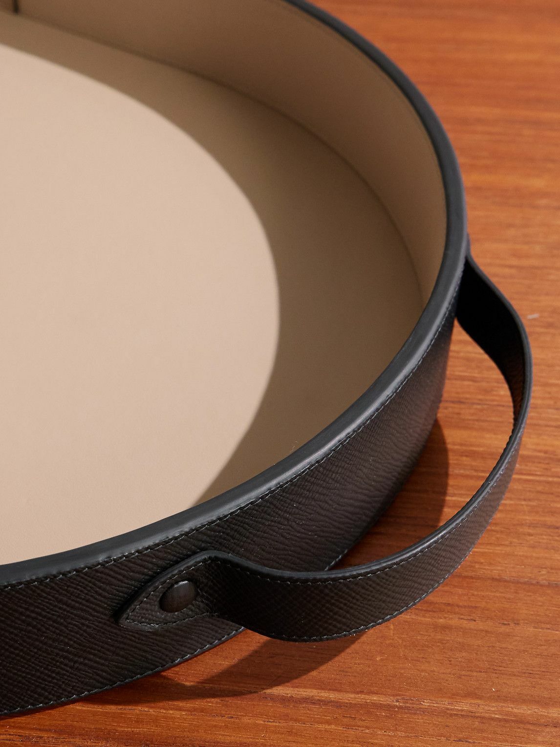 Smythson - Panama Cross-Grain Leather Tray