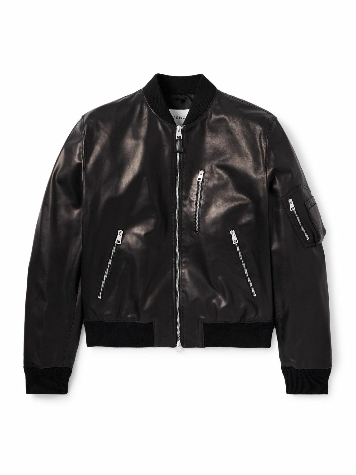 JiyongKim - Sun-Bleached Velvet Bomber Jacket - Black